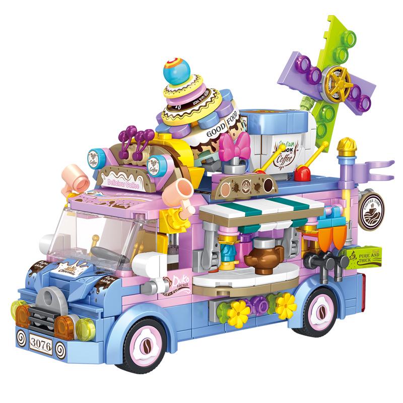 Panlos 12-in-1 Ice Cream Dessert Building Blocks Educational Toy for Children