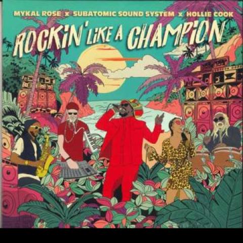 LP Record MYKAL ROSE, SUBATOMIC SOUND SYSTEM, - Rockin' Like A Champion (Green & Pi DBSH3539311 Dub Shot/Contro 2024 US Reggae, Ska & Dub
