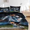 Argentina Football Player Action Print 3Pcs Bedding Setduvet Cover With 2 Bedropillowcase Home Birthday Gift