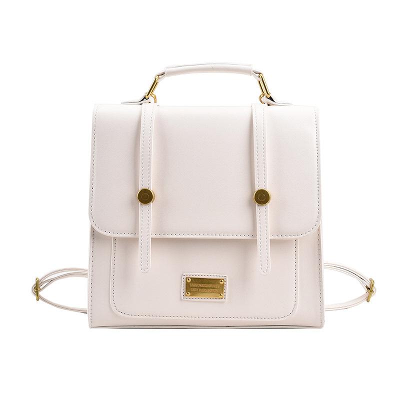 Retro commuter texture handbag 2025 spring new versatile backpack messenger bag small square bag