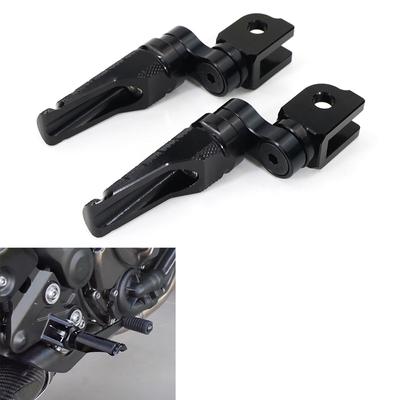 Motorcycle Adjustable Foot Pegs Pedals Aluminum Front Footrests Fit For Kawasaki Z800 Z750R Z1000 ZX-6R ZX6R 636 ZX-10R