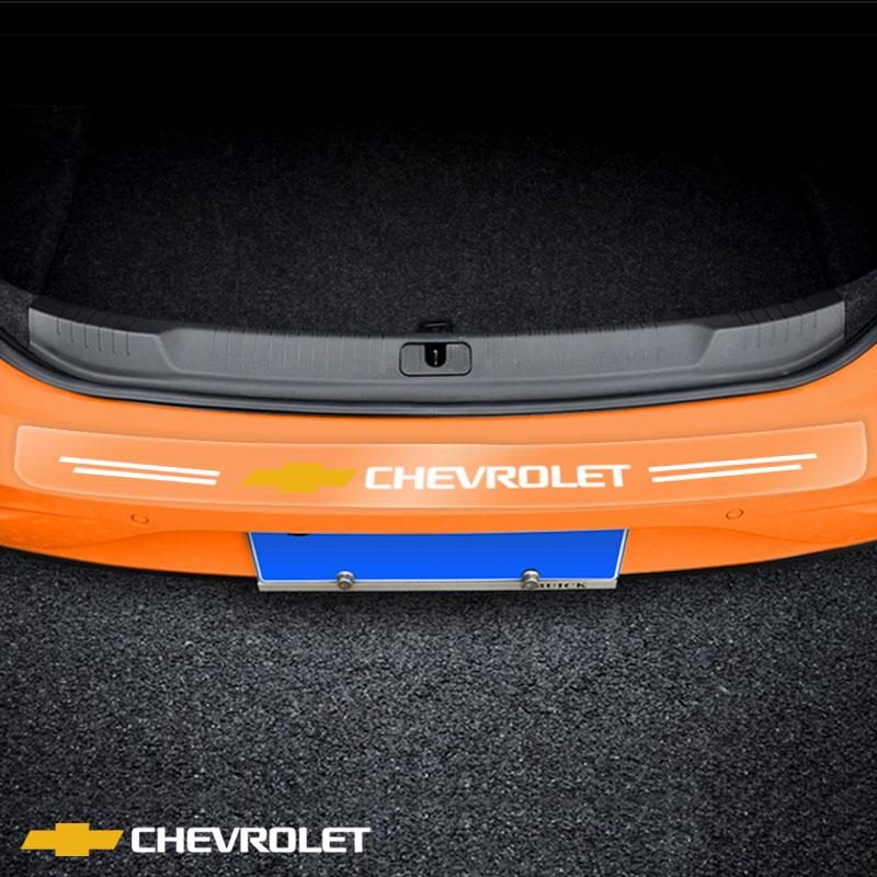 1Pcs Transparent Car Trunk Badge Protective Sticker Car Accessories For Chevrolet Spark Silverado Trailblazer Cruze Captiva Lacetti