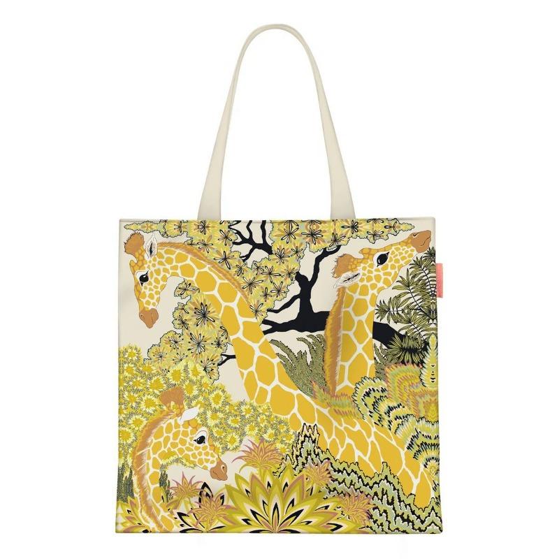 Printed Canvas Bag Women's Hand Bag Large Capacity Student Tutoring Shoulder Bag