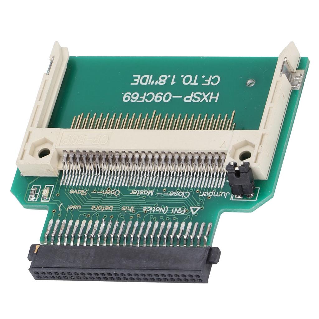 Merory Card Adapter 1.8in CF 50pin Stable No Noise Vibration Hard Drive SSD Converter for Toshiba