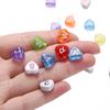 50/100Pcs/Lot Mixed Acrylic 26 Letters Loose Heart Shape Beads For DIY Jewelry Making Bracelet Necklace Keychain Accessories