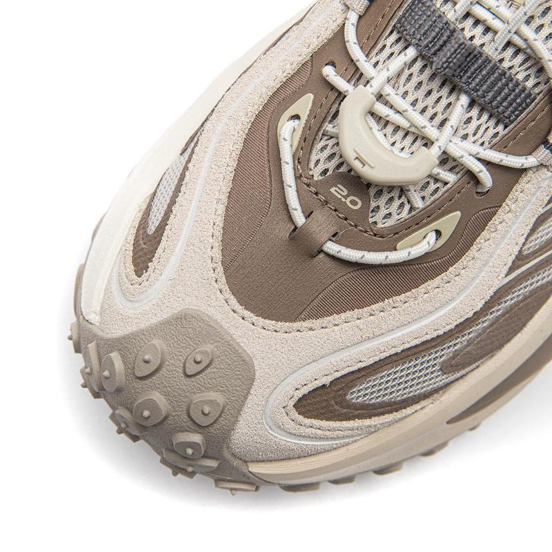 Li Ning Ranger Running Shoes Women's Low top Oat Gray/Reindeer Brown AZGW312-4