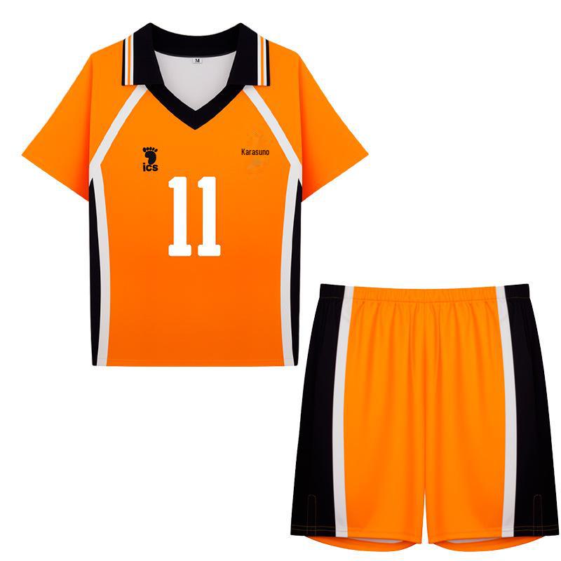 Haikyuu Karasuno Team Cosplay Uniform - Hinata Shoyo & Kageyama Tobio Short-Sleeve Edition