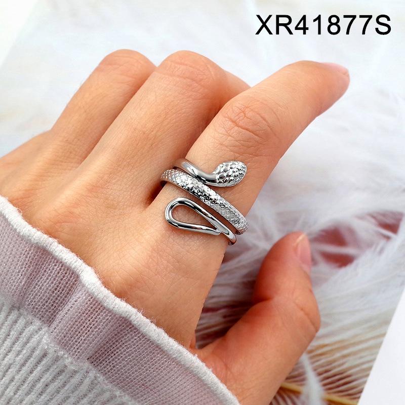 Versatile High-End Snake-Shaped Stainless Steel Finger Ring