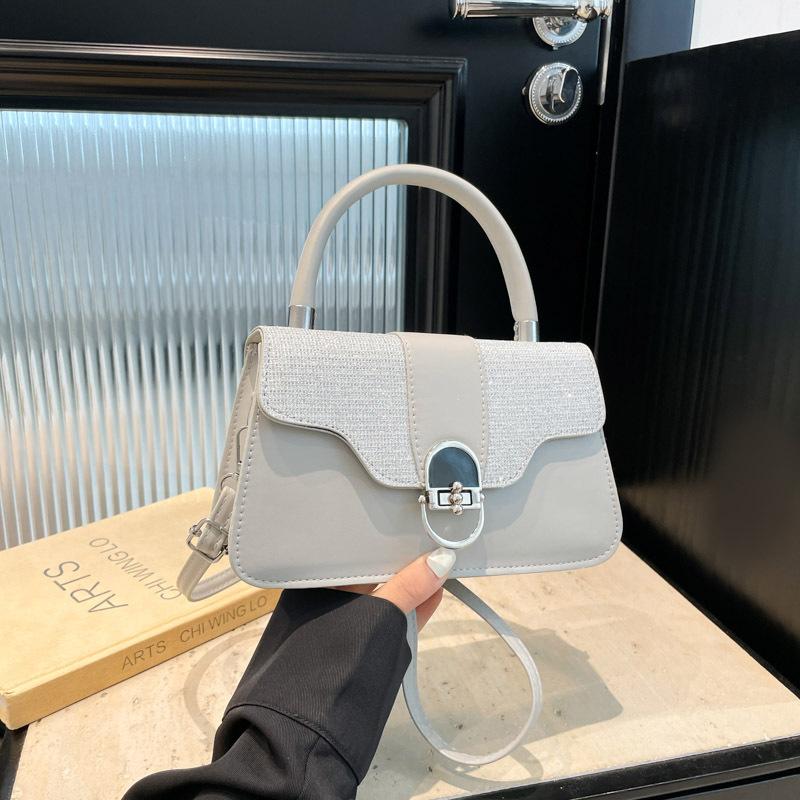 

Новая сумочка шелковая нить блестящая сумка женская универсальная сумочка изысканная легкая роскошная текстура сумка на плечо серебряный