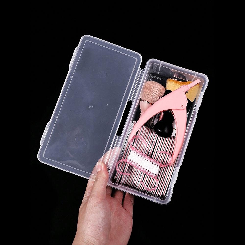 Multifunctional Transparent Nail Art Storage Box with Large Capacity