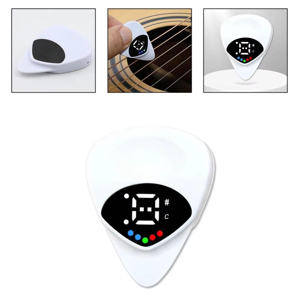 

Small Multi-function Tuner ABS Acoustic Guitar Tuner New Guitar Pick & Tuner Combo