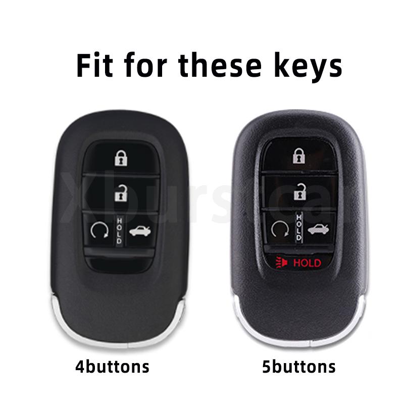 4 5 Buttons Soft Tpu Car Key Case Cover Auto Shell Fob Holder For Honda Civic Accord Hr-V Cr-V Crv Accessories
