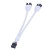 Audio Hd Extension Cable For Pc Diy 15Cm Computer Motherboard Usb Extension Cable 9 Pin 1 Female To 2 Male Y Splitter