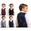 Terno infantil para meninos, colete festivo, smoking, jaqueta, colete slim fit, colete