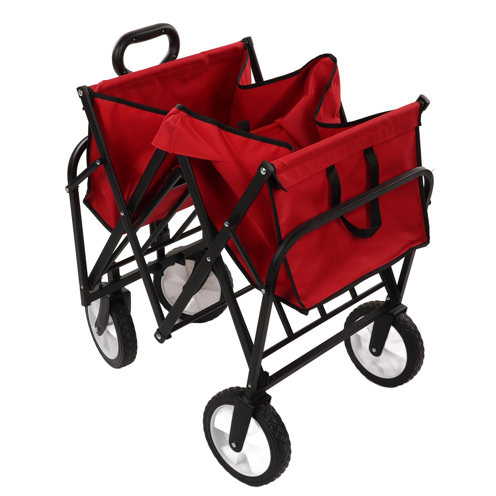 

Складная тележка для кемпинга с регулируемой высотой, большой вместимости, прочная, портативная, складная для кемпинга