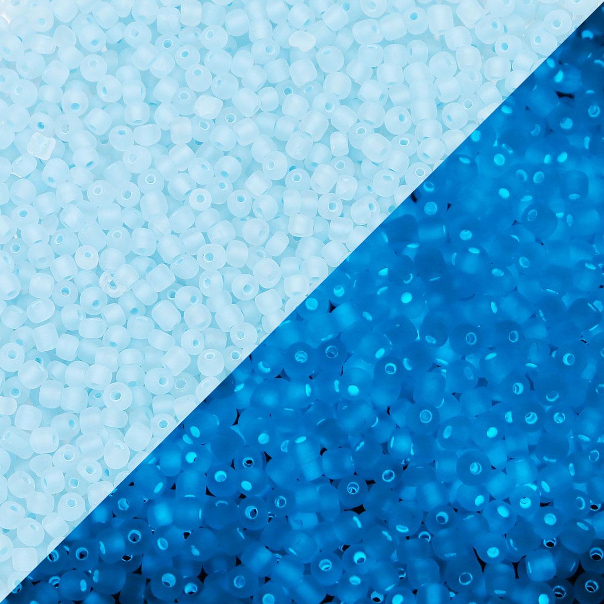 

20g/Bag Matte Glass Seed Beads Colorful Luminous Beads Loose Beads For Jewelry Making DIY Earrings Necklace Bracelets Wholesale синий