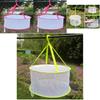 Foldable Clothes Drying Mesh Basket With Large Diameter For Home Laundry And Delicate Items
