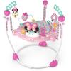 DISNEY BABY - MINNIE - Aire D'éveil Bébé Multi-jouets, Siège Sauteur À Rebonds Évolutif, Pivotant À 360°, Cadeau Noel Bébé
