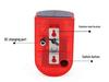 Solar-Powered Outdoor Infrared Security Alarm with Motion Sensor for Farms and Orchards