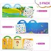 Kids Reusable Sticker Book Multiple Scenarios Cartoon DIY Puzzle Educational Cognition Learning Toys for Child Age 2-4 Gift