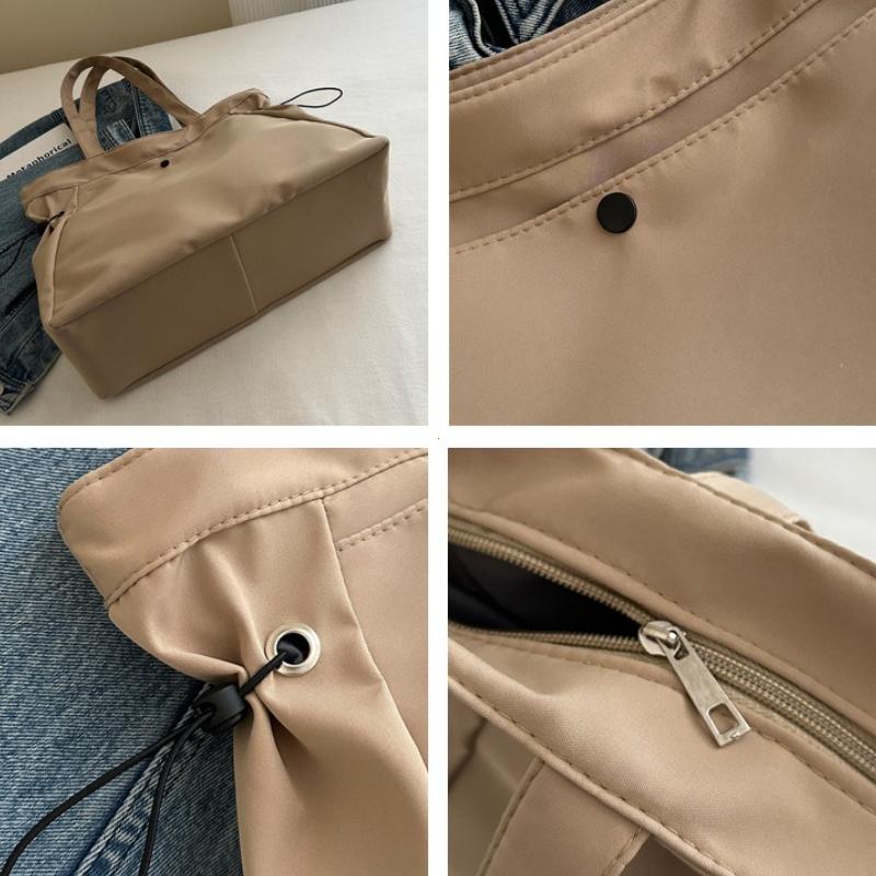 Large Capaci Women's Oulder Bag Sle Simple Faionable Drawstring Handbag Tote Bag Trendy Versatile Casual Shoulder Bag