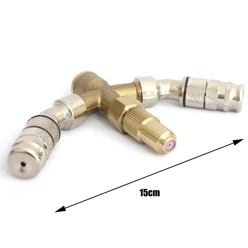 1/4'' Copper Nozzle Free Combination Water-Saving Pesticides Sprayer 3/4/5 Heads Adjustable Sprinkler High Pressure Atomization