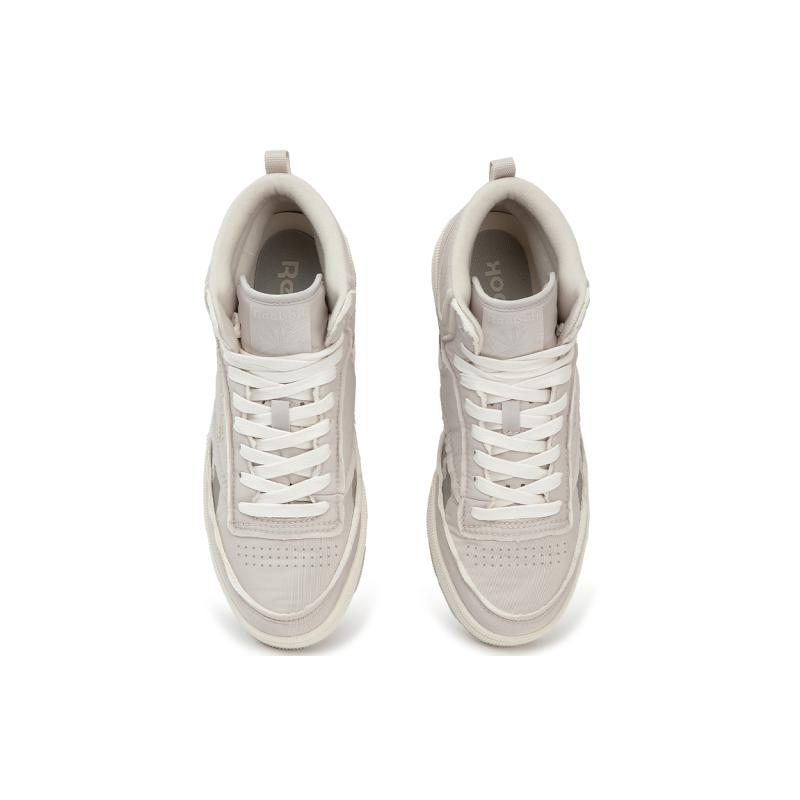 Reebok Mid Top Skateboard Shoes Unisex Gray White Sneakers 24FRC909U4GW2