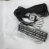 5PCS RGB LED Car Decor Neon With Foot Lamp integration Fiber Optical Strip Light