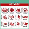 Day Cake Valentines Toppers With Paper Flags For Festive Presentation Dessert