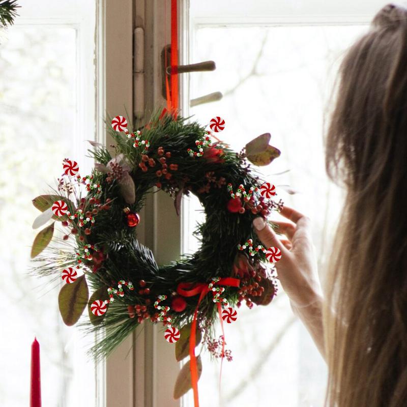 Christmas Candy Cane Decorations Christmas Tree Lollipop Decor Curved Candy Christmas Tree Stems Decorations Home Party Supplies