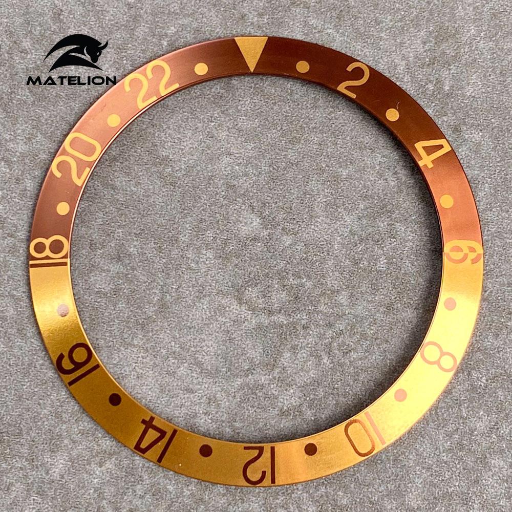 MATELION 38 мм керамический сплав часы безель вставка кольцо наклонная посадка 40 — фото 10