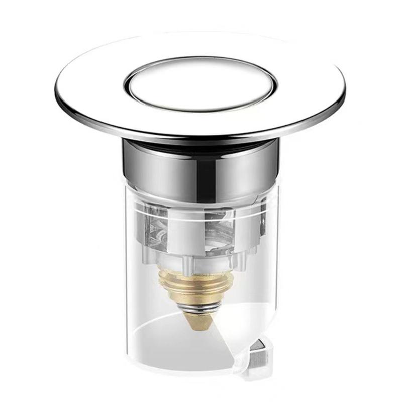 

Bathroom Sink Drain Stopper Pop-Up Basin Drain Filter Anti-Clogging Hair Stopper Sink Strainers Prevent Odor for Sink 1