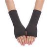 Girls Lengthen Wrist Gloves Crochet Fingerless Gloves Half Finger Keep Warm Mittens Lengthen Mittens for Adult Winter