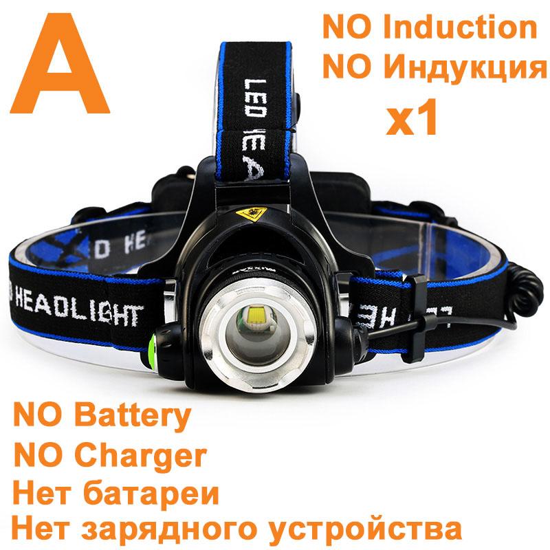 ZK30 Rechargeable LED Headlamp headlight head lamp/light frontale 18650 battery head flashlight lanterns for camping running