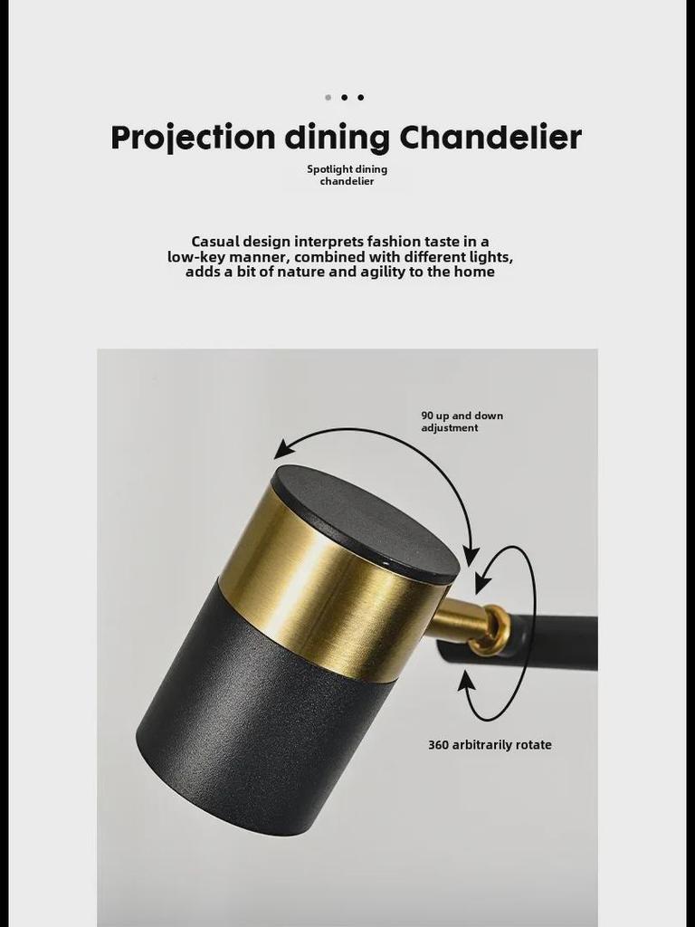 Modern Post-Modern Multi-Head LED Chandelier: Stylish Luxury for Dining Tables, Restaurants, and Bars