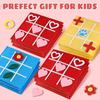 3/12/24Pcs Mini XO Felt Board Game Educational XO Puzzle Toy Toddler Boys Girls Portable Travel 2 Player Battle Strategic Board Game