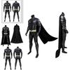 Il Cavaliere Oscuro Batman Bruce Wayne Tuta con Mantello Costume di Halloween