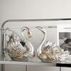 Swan Wine Rack Ornament - Elegant Display for Living Room or Dining Cabinet