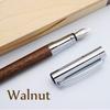 LACHIEVA LUX Walnut Wood Fountain Pen with Nib and Fine Nib Gift Set Perfect for a Special Gift German-Made -