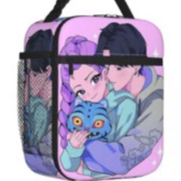School Season Cartoon Animation Lunch Bag Children'S Full Printing 3D Digital Thermal Insulation Bag Portable Outdoor Picnic Bag