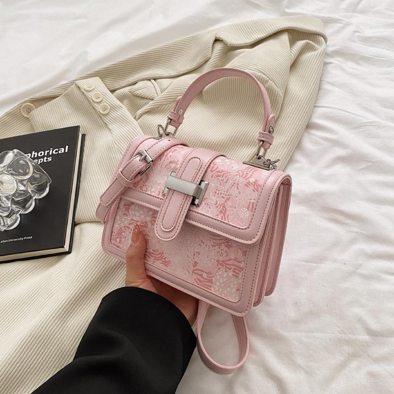 

1 шт. сумка-портфель маленькая квадратная сумка модная женская сумка на одно плечо сумка-мессенджер может вместить мобильный телефон