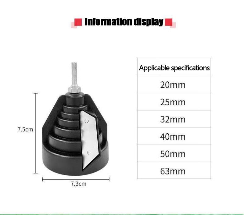 20-63mm PVC PE Pipe Chamfer Tool Cone Deburring Tool For Plastic Pipe Quick Efficient Pipe Cutter PVC Deburring Tool