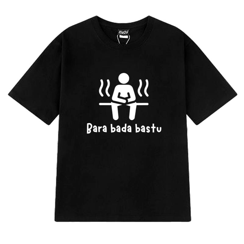Eurovision 2025 KAJ Song Bara Bada Bastu Printed T Shirt Men Women Funny Short Sleeve T-shirts Unisex Summer Cotton 100% Tops