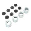 4 Set Trailer Hub Bearing Dust Caps Trailer Axle Dust Cap Wheel Center Caps Grease Covers with 8 Rubber Plugs for Camper RV Boat 2.72in 7000‑8000 Lbs