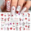 Nail Art Stickers Ins Valentine's Day Romantic Bear Love Letter Love Tree Watermark Sticker