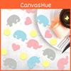 Baby Confetti Shower Scatter With Elephant Motif For Birth Celebration Decor