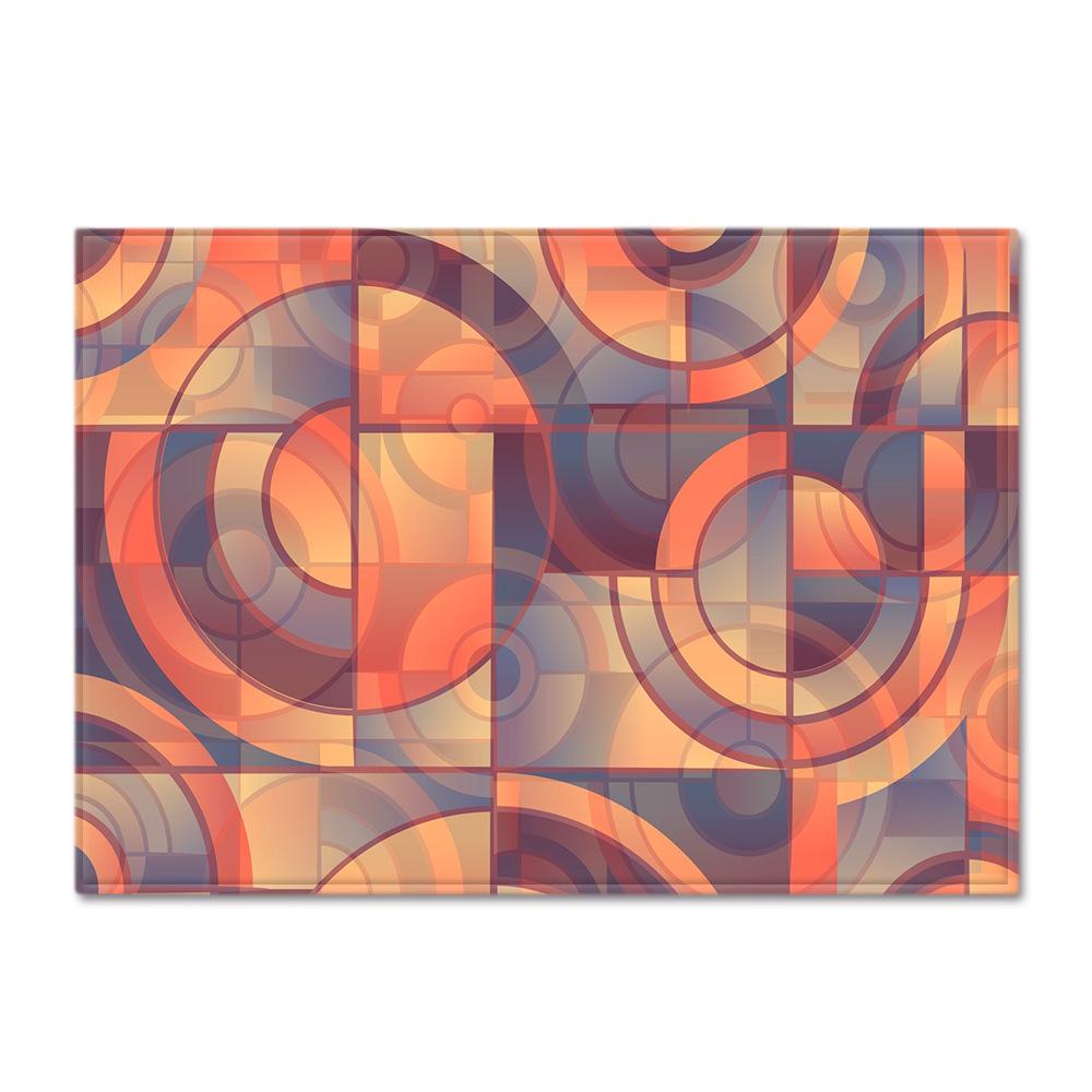Geometric Shaped Floor Mat Bedroom Dining Room Carpet Carpet Doormat