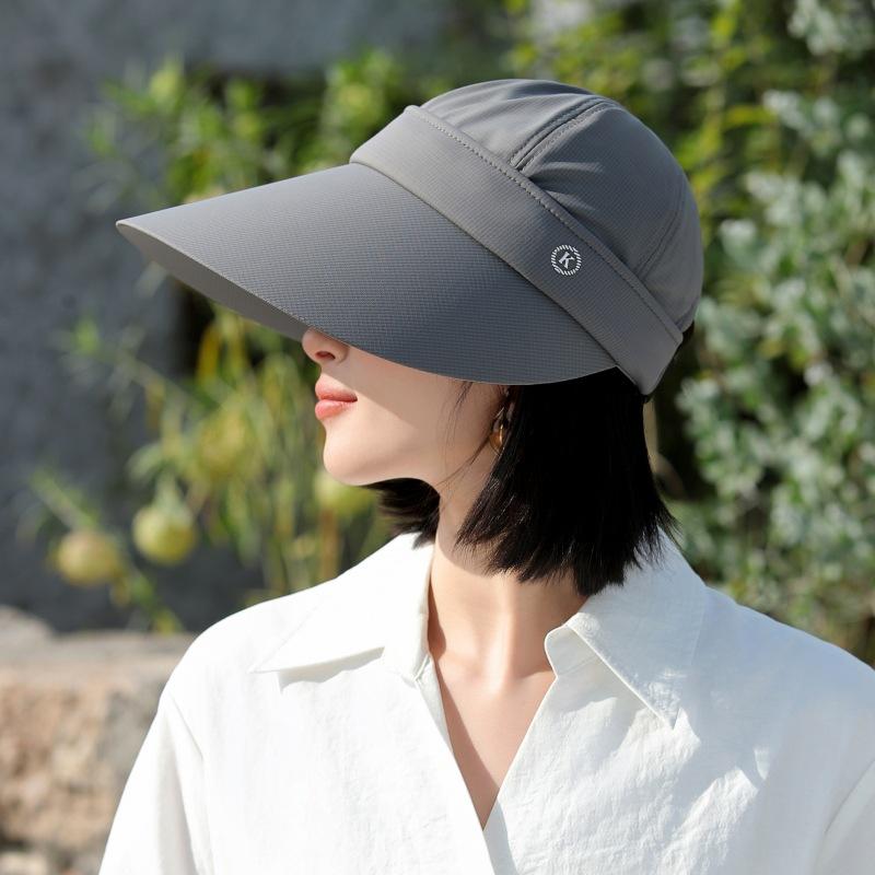 Sun Hat Female K Standard Removable Multi-Functional Big Eaves Windproof Sun Hat Outdoor Empty Top Sun Hat
