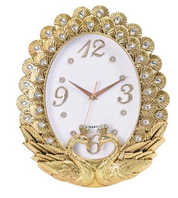 Luxuriöse Moderne Analoge Quarz-Wanduhr mit Zeigeranzeige und Stillleben-Design aus Kunststoff für das Wohnzimmer