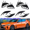 2PCS For KIA Stinger 2018- Car Front Rear Bumper Spoiler Fender Side Vent Cover Canard Splitter Trim Auto Accessories